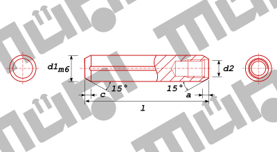 DIN 7979-C / ISO 8733 Zylinderstifte mit Innengewinde und Luftentweichungsflche