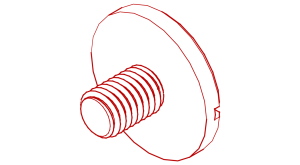 DIN 921 Flachkopfschraube mit groem Kopf und Schlitz