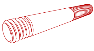 DIN 938 Stiftschraube mit kurzem Einschraubende