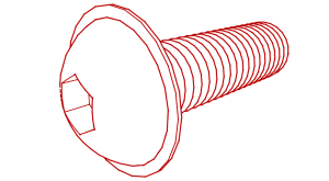 ISO 7380-2 (DLF) Linsen-Flanschkopf-Schraube