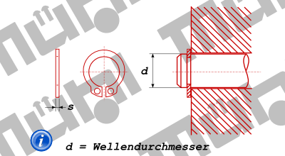 DIN 471 Sicherungsring fr Wellen