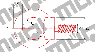 DIN 580 Ringschrauben mit Bund