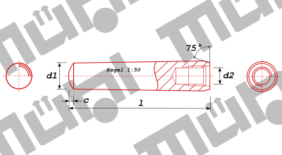 DIN 7978 Kegelstifte mit Innengewinde