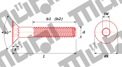 DIN 7991 / ISO 10642 Senkkopfschrauben mit IS