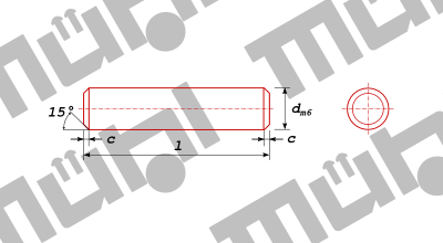 ISO 8734 gehrtete Zylinderstifte, beidseitig gefast