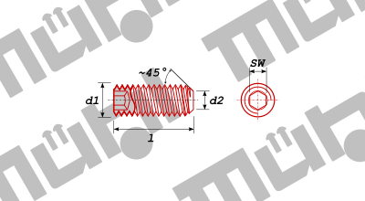 DIN 913 / ISO 4026 Gewindestift mit Innensechskant und Kegelkuppe