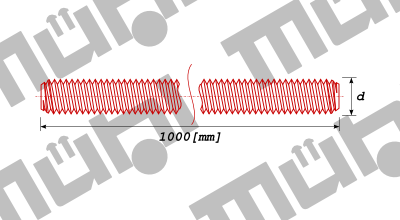 DIN 975 Gewindestangen, 1000mm Lnge