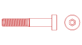 DIN 6912 8.8 Flachkopfschraube