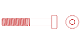 DIN 7984 8.8 Flachkopfschraube