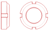 DIN 981 GK Nutmutter mit Sicherungsring
